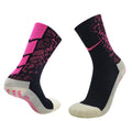 Short Grip Socks - Black & Pink
