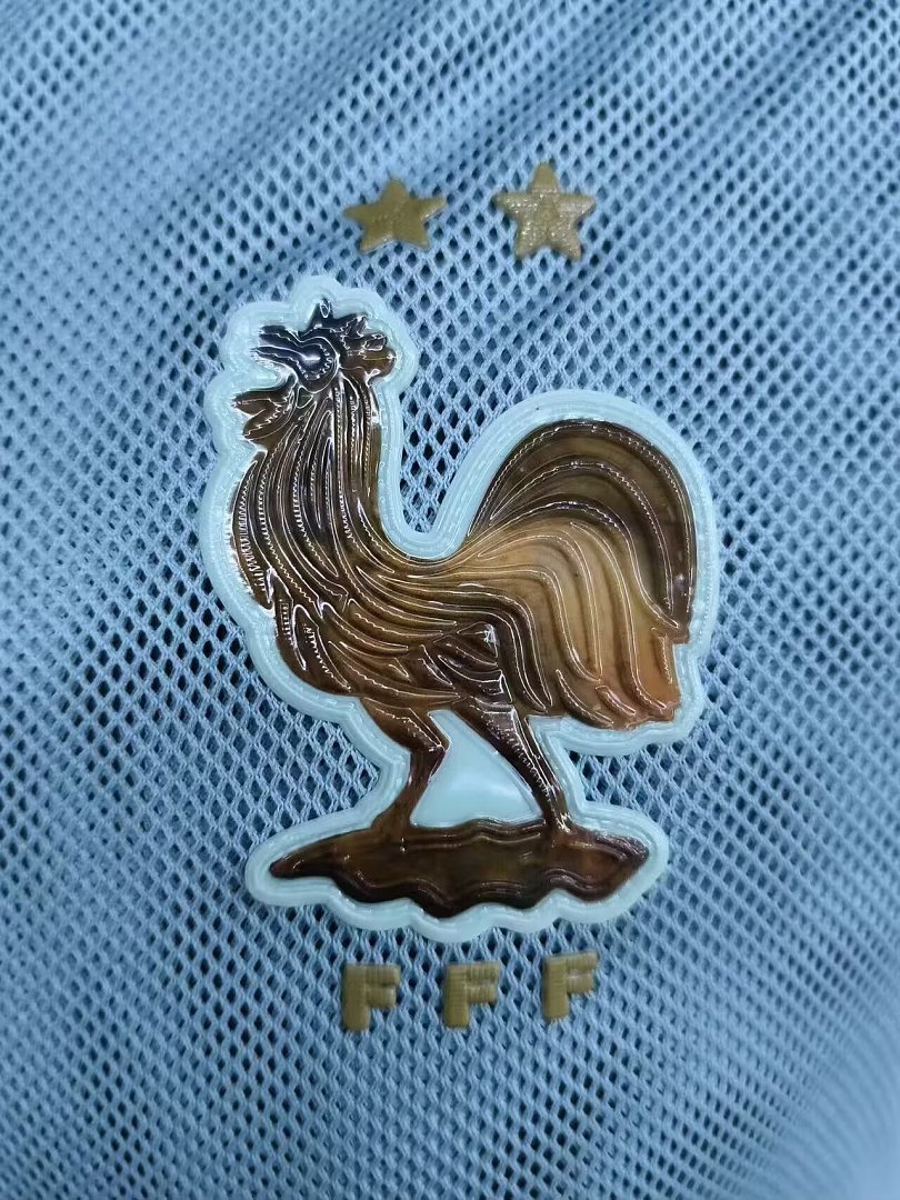 2026 France Sky Blue Hooded Jacket