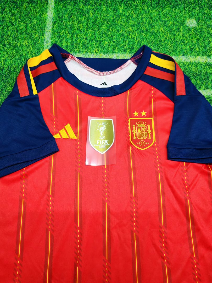 [2-STARS] 2026 Spain Home Kids Jersey