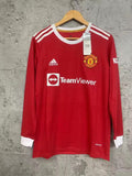 21/22 Manchester United Long Sleeve Home Retro Jersey