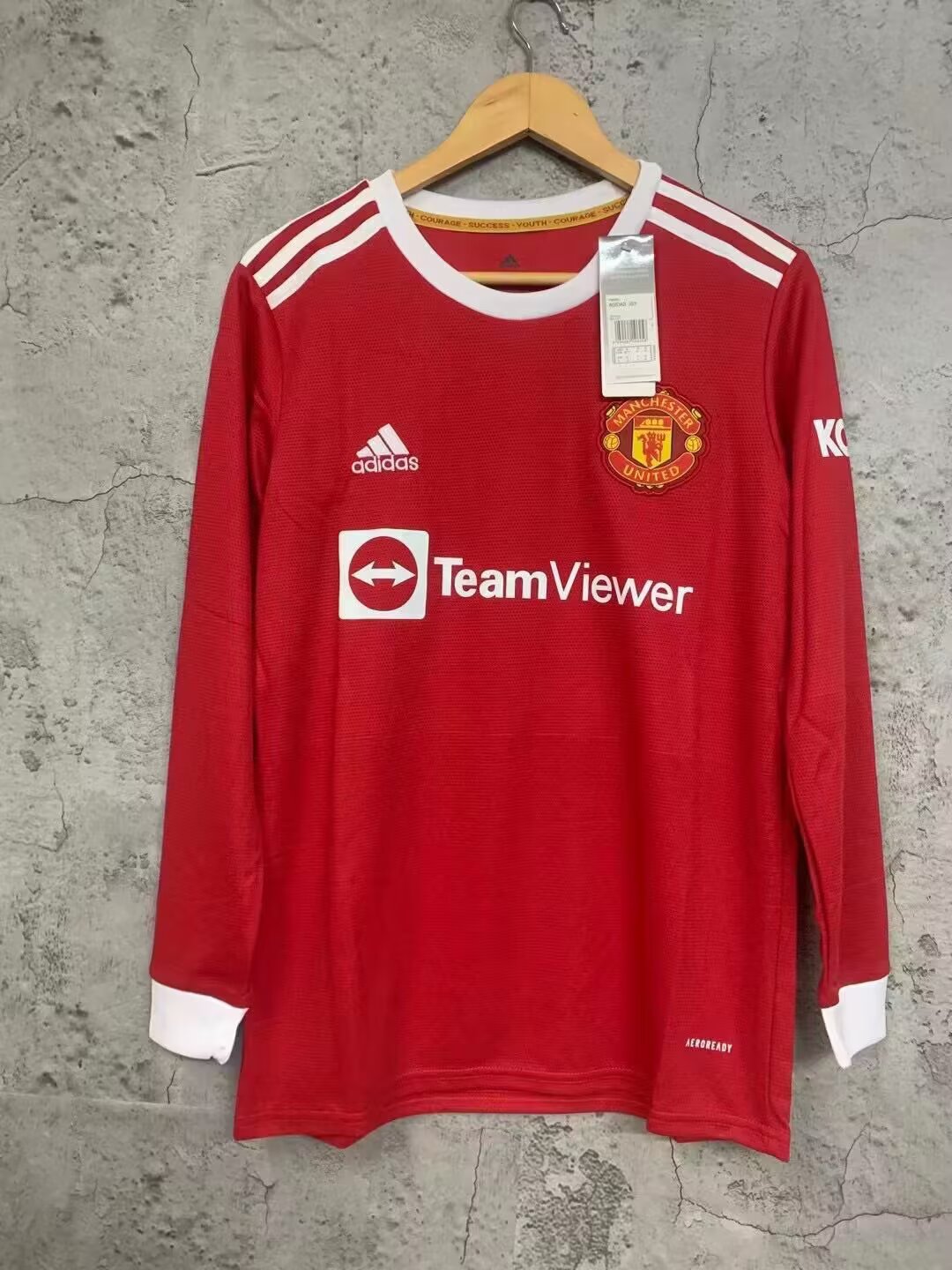 21/22 Manchester United Long Sleeve Home Retro Jersey