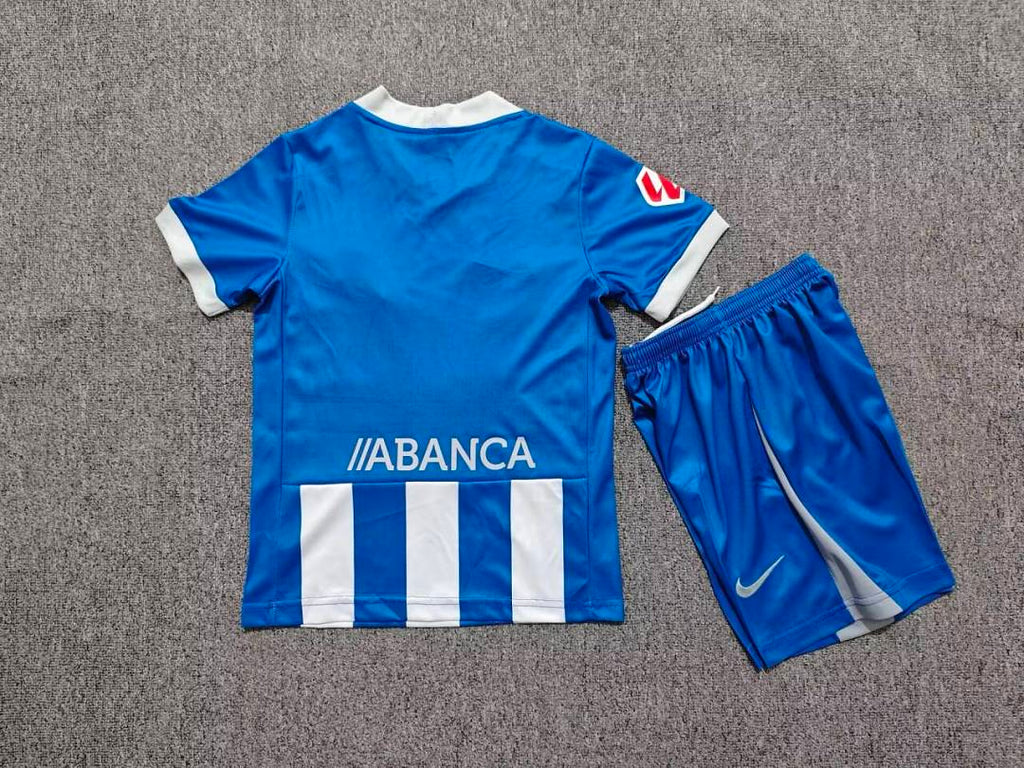26/27 Deportivo De La Coruña Home Kids Jersey