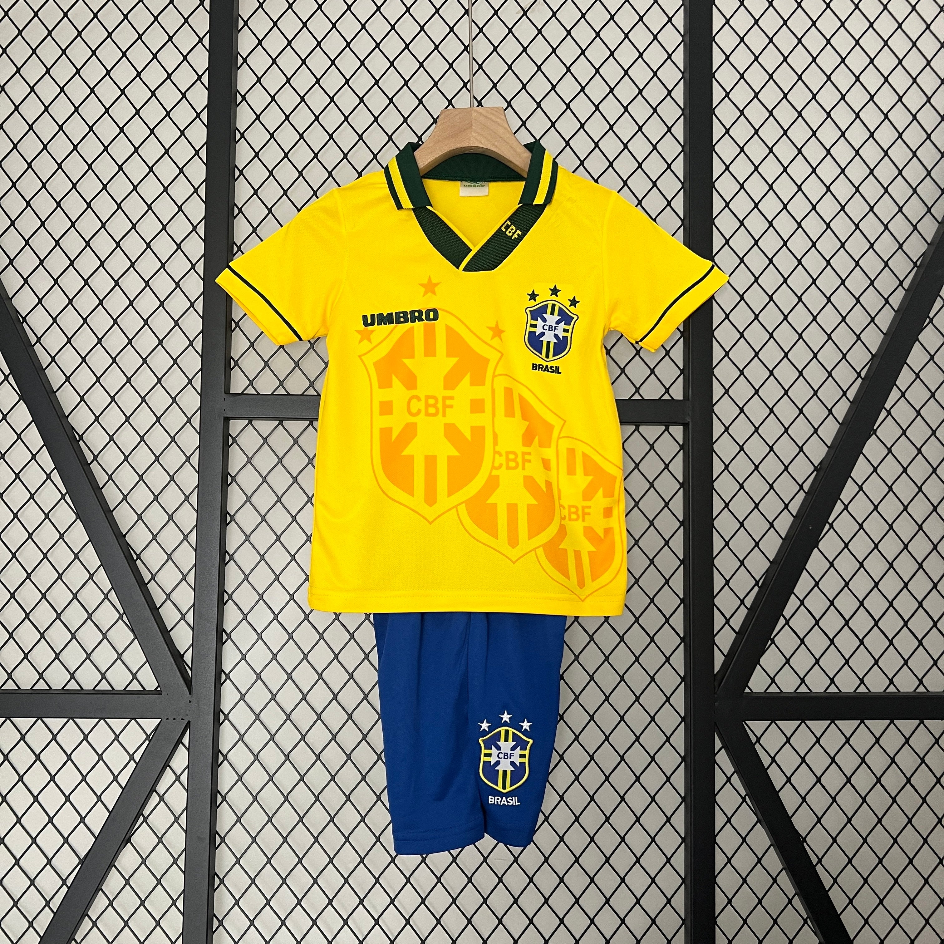 93/94 Brazil Home Retro Kids Jersey
