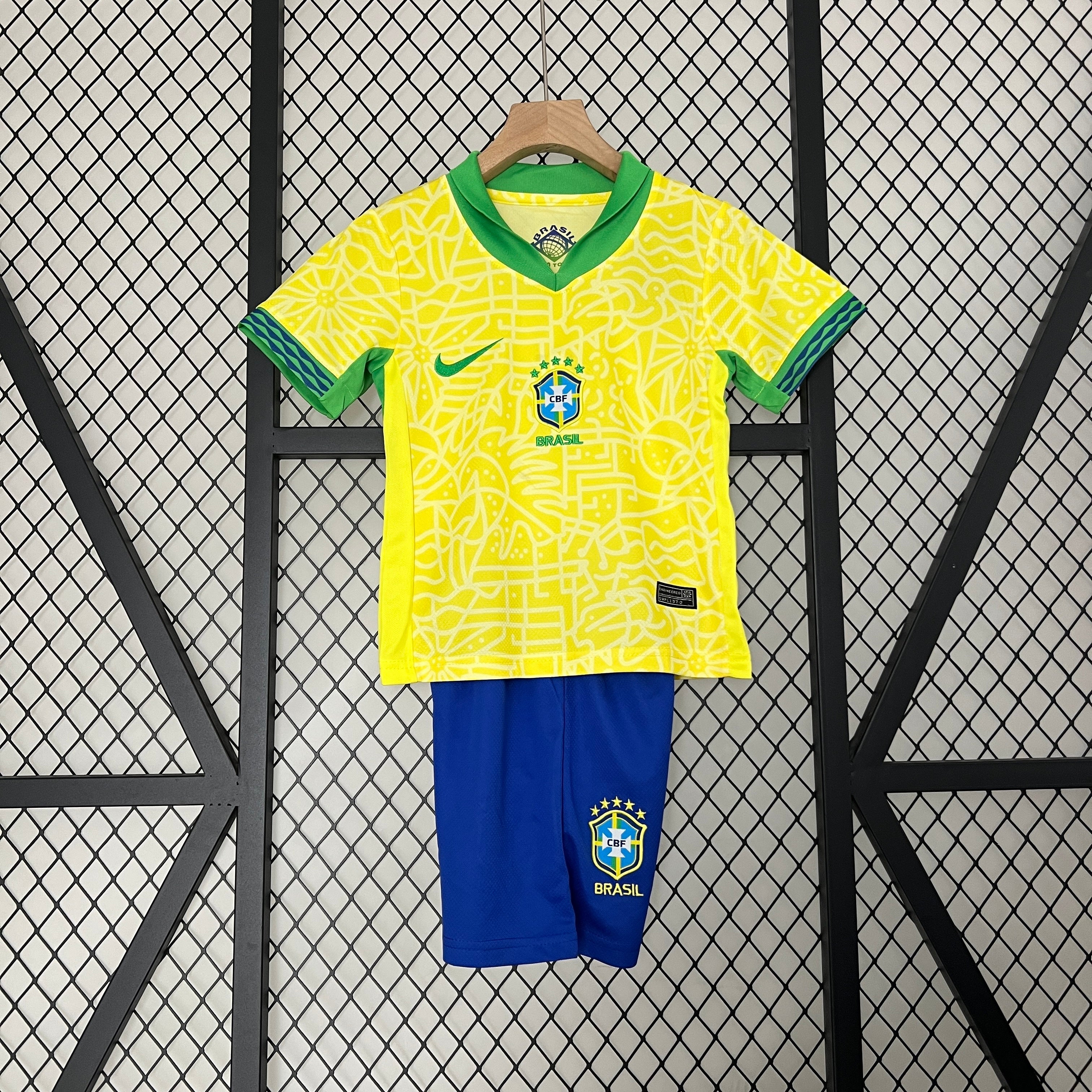 2024 Brazil Home Kids Jersey