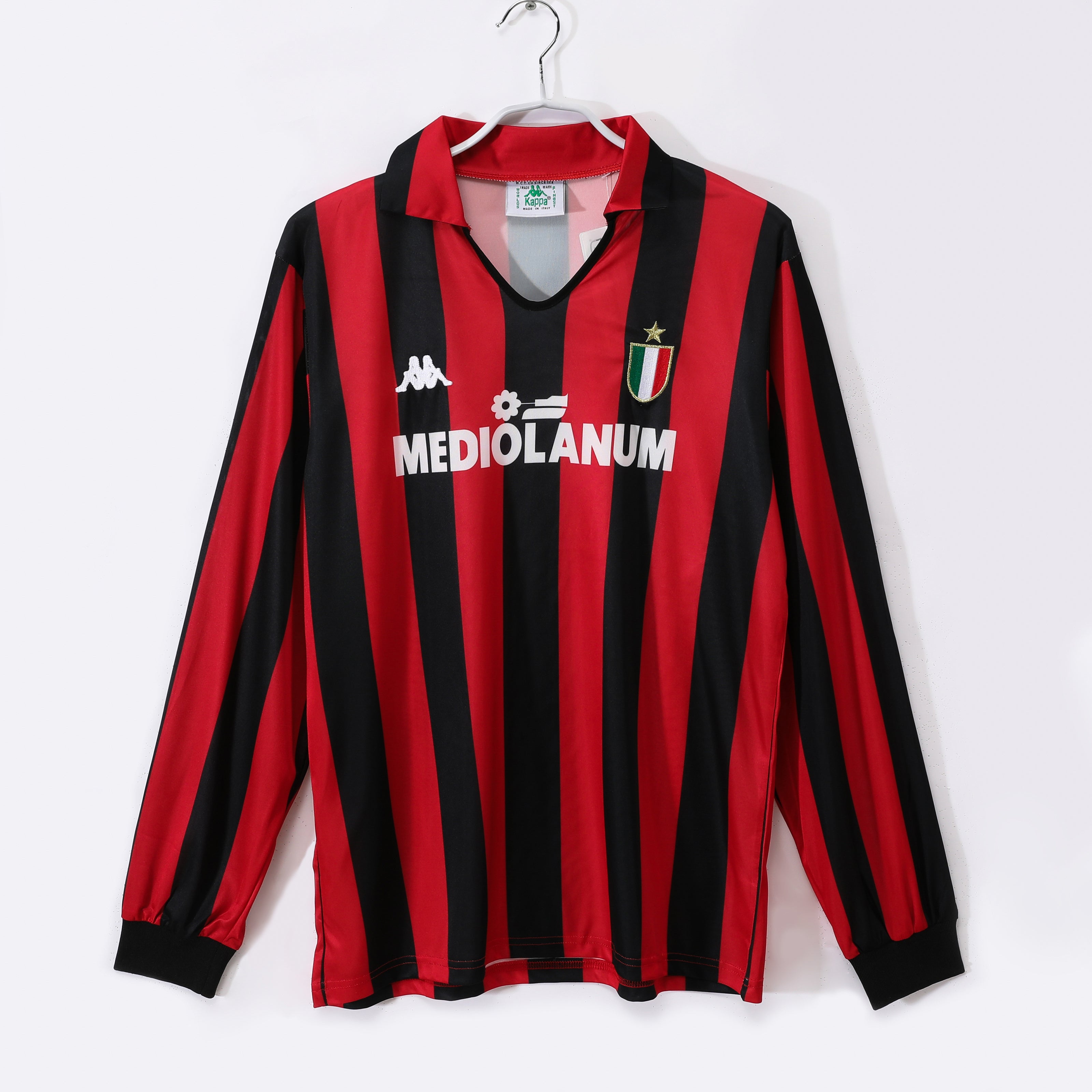 88/89 AC Milan Long Sleeve Home Retro Jersey