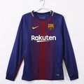 17/18 Barcelona Long Sleeve Home Retro Jersey