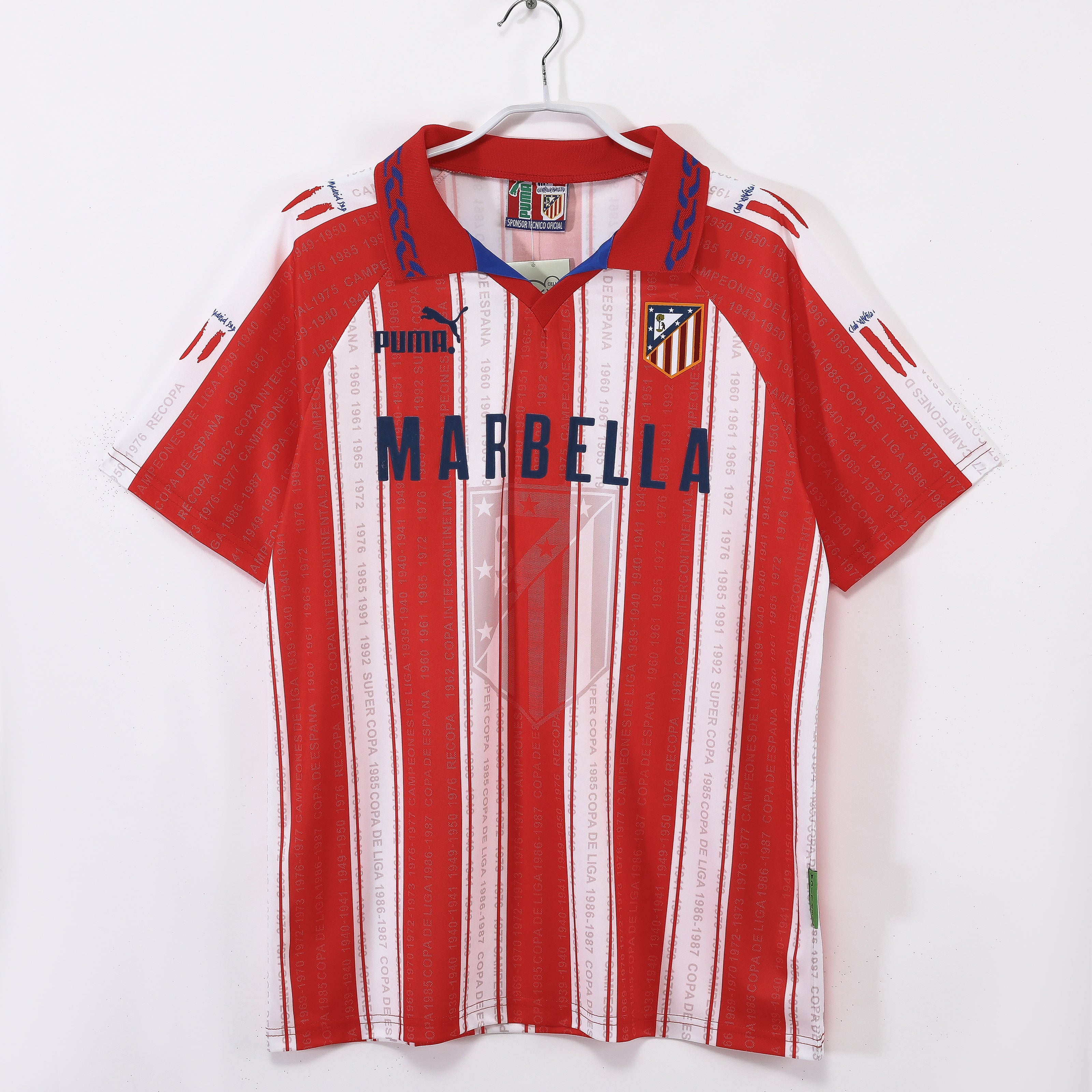 95/96 Atletico Madrid Home Retro Jersey