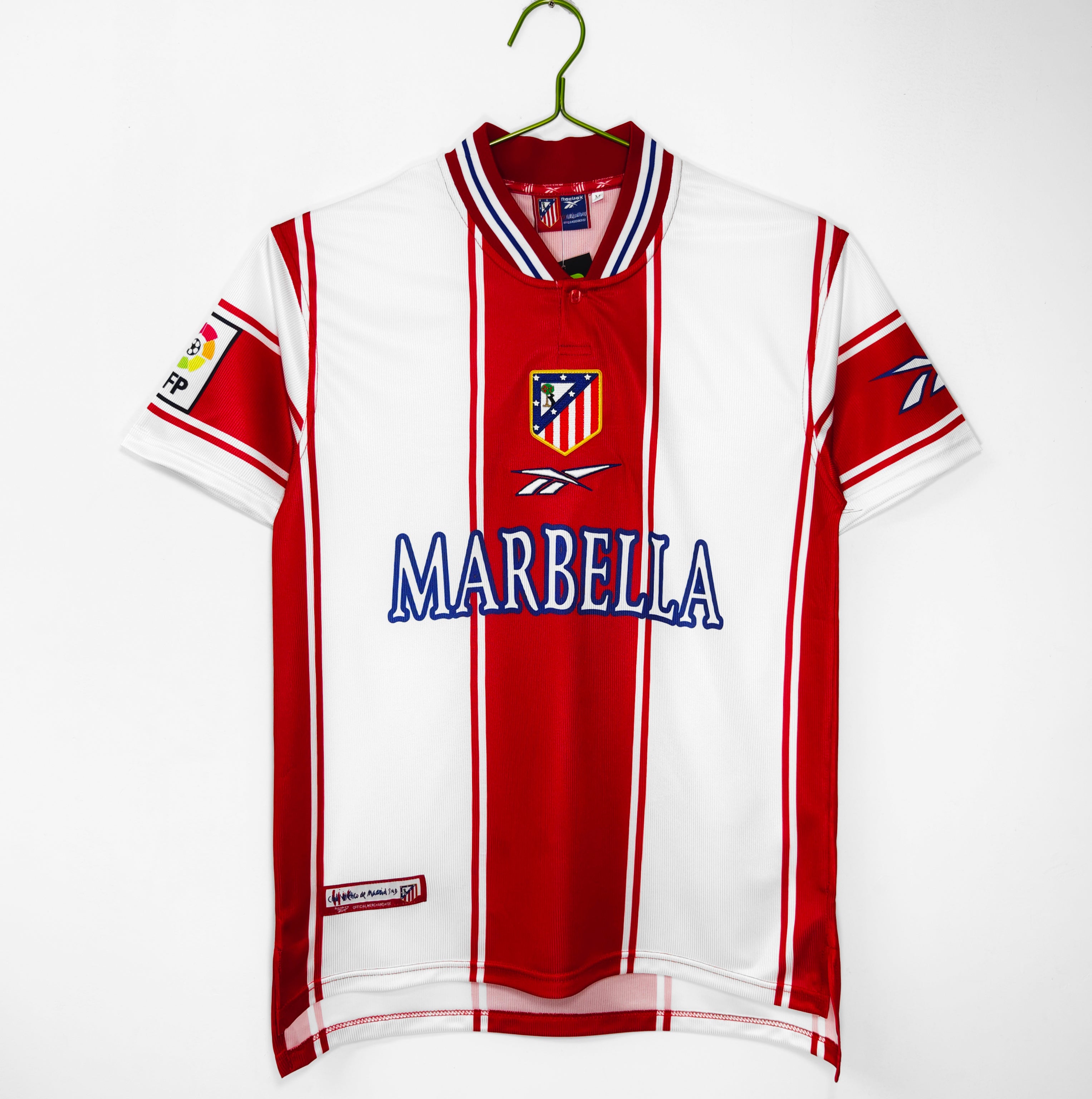 99/00 Atletico Madrid Home Retro Jersey