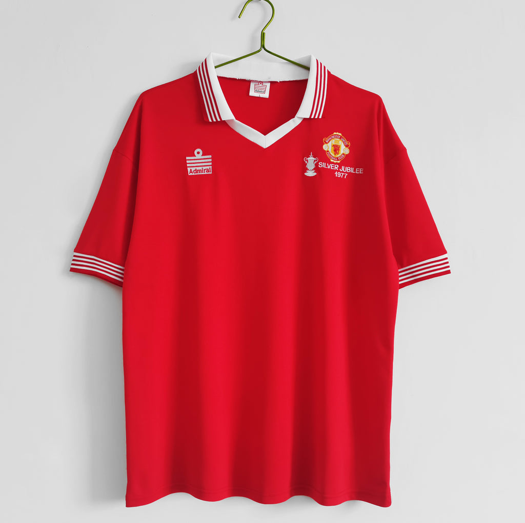 1977 Manchester United FA Cup Home Retro Jersey