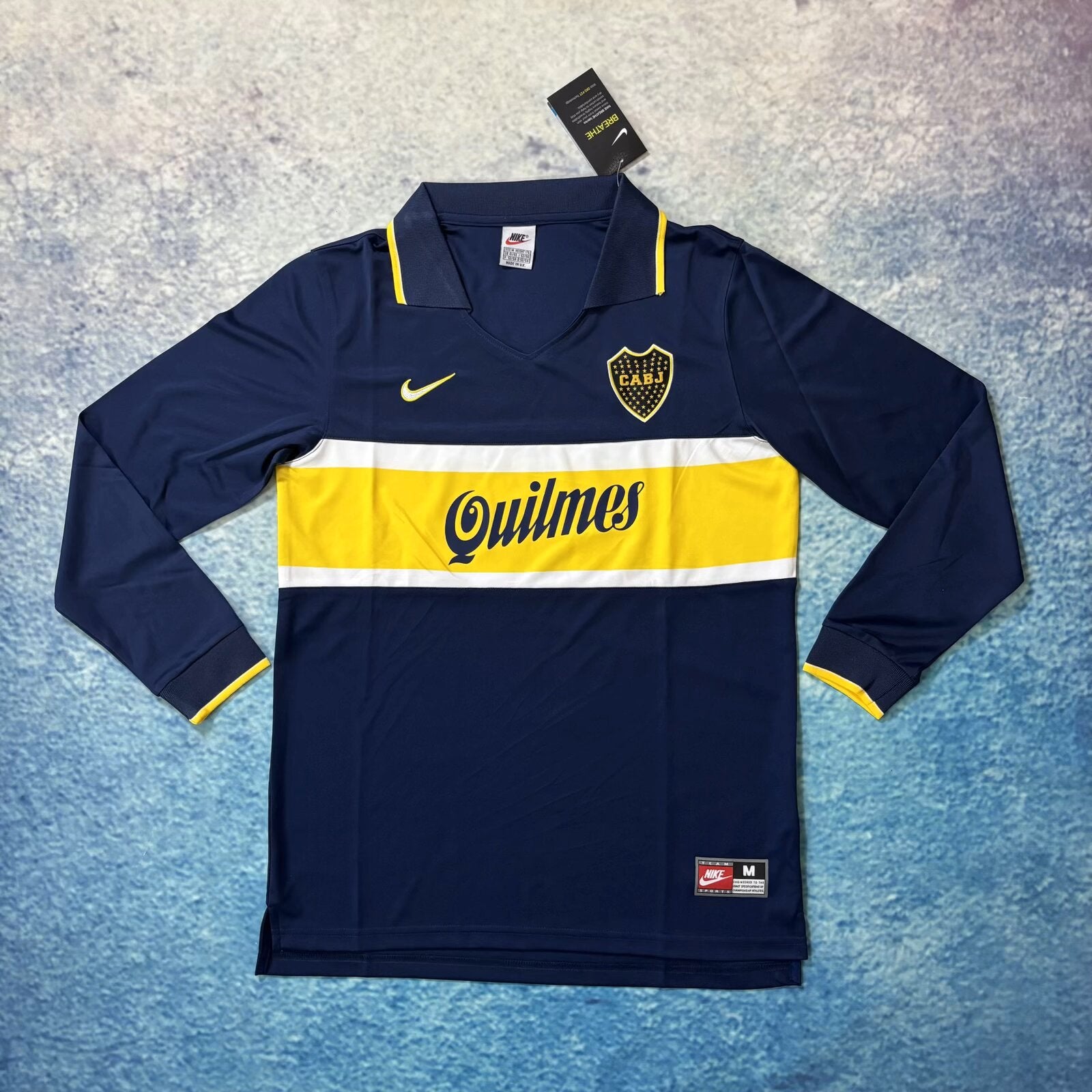 96/97 Boca Juniors Home Long Sleeve Retro Jersey