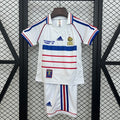 1998 France Away Retro Kids Jersey