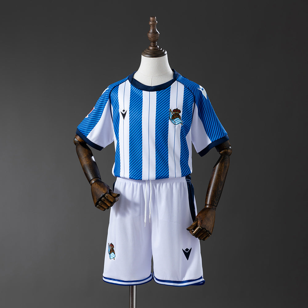 25/26 Real Sociedad Home Kids Jersey