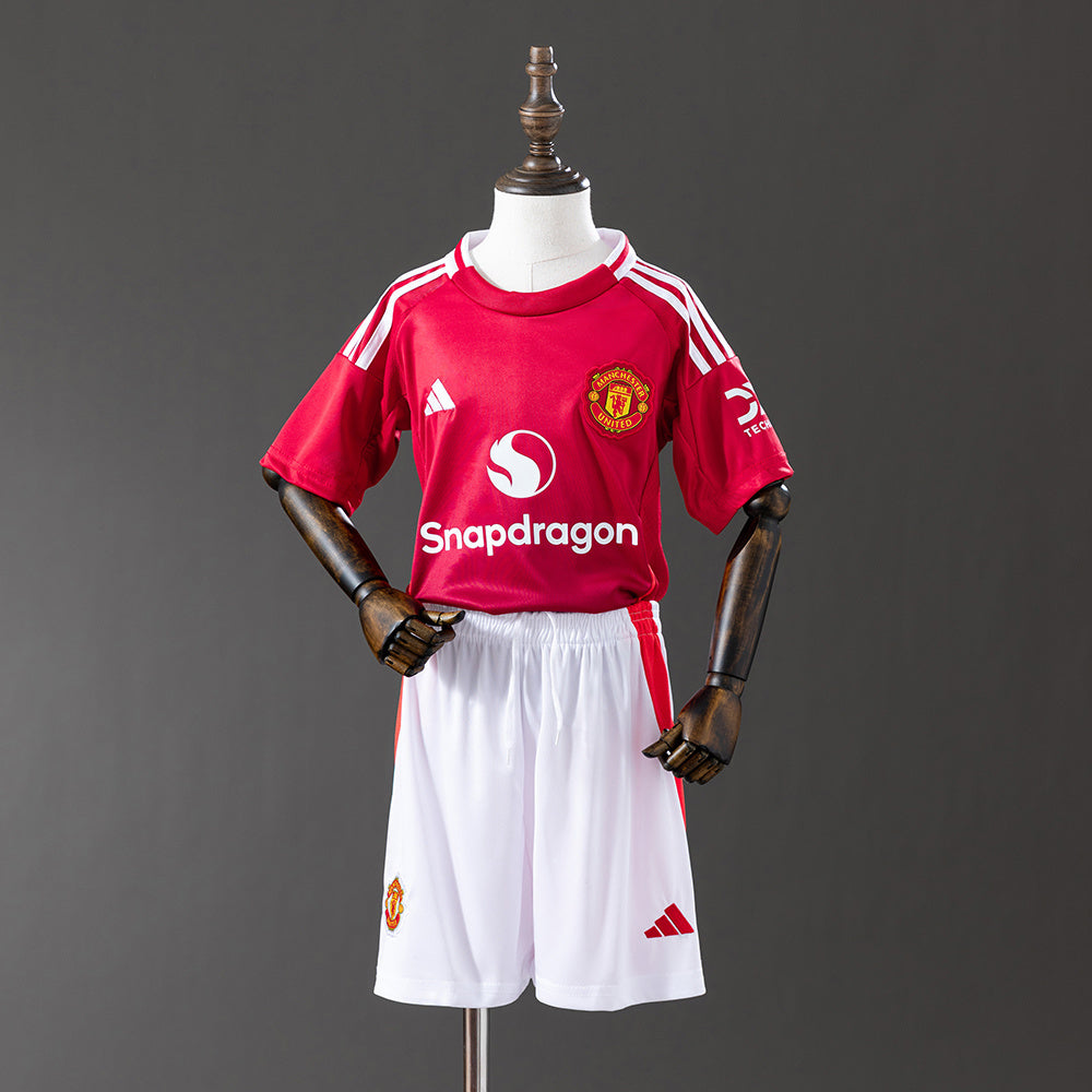 24/25 Manchester United Home Kids Jersey