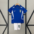 2002 Brazil Away Retro Kids Jersey