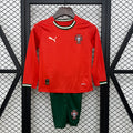 25/26 Portugal Long Sleeve Home Kids Jersey