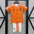1988 Netherlands Home Kids Jersey