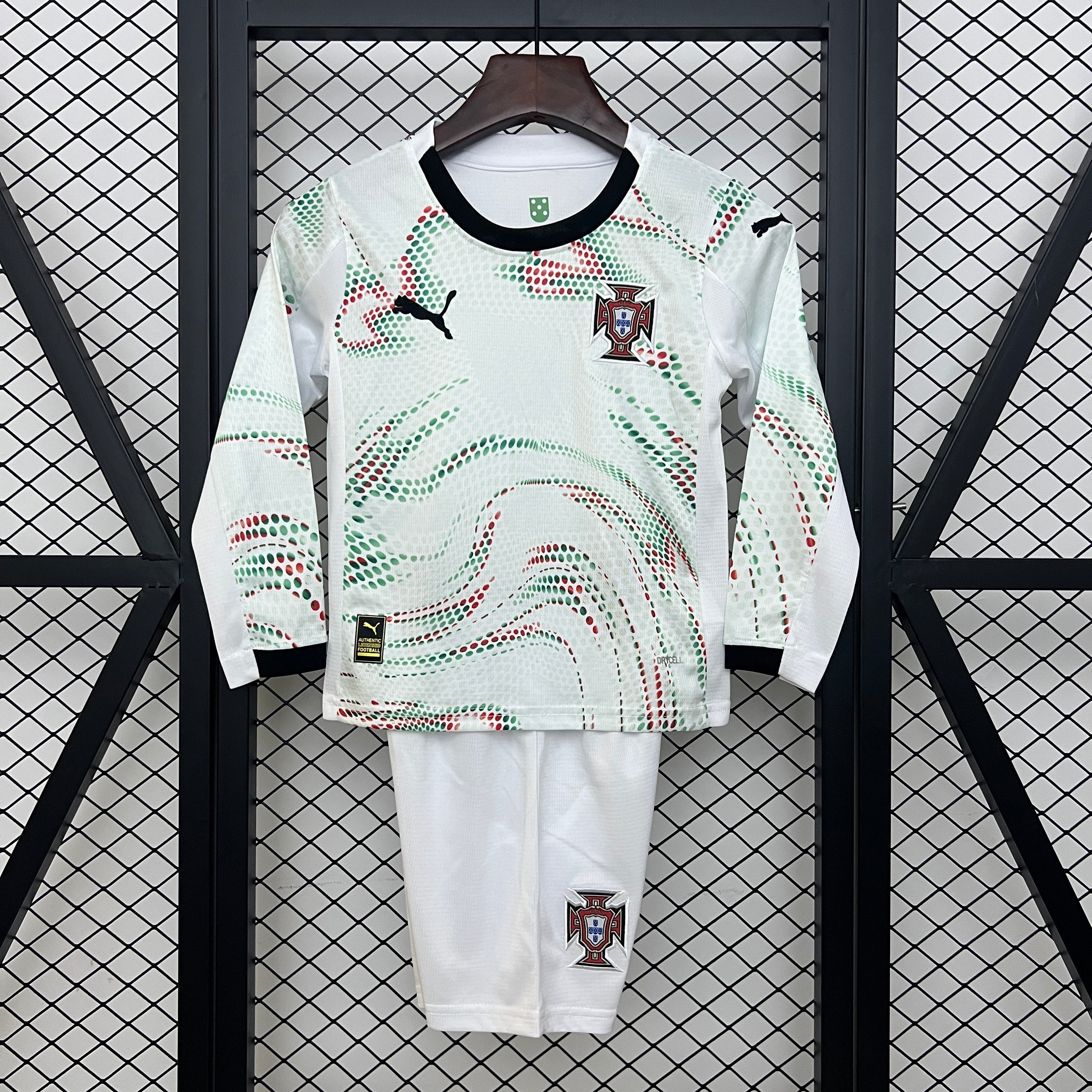 2026 Portugal Long Sleeve Away Kids Jersey