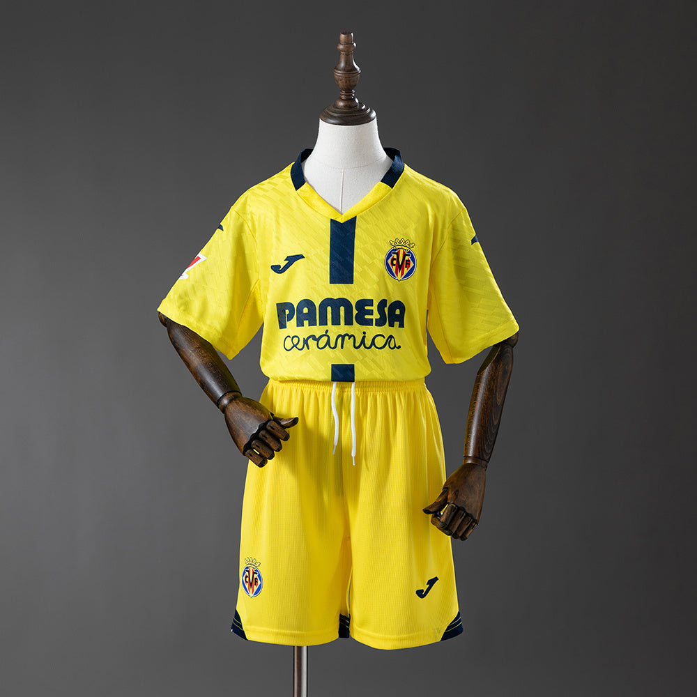 25/26 Villareal Home Kids Jersey