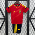 2012 Spain Home Retro Kids Jersey