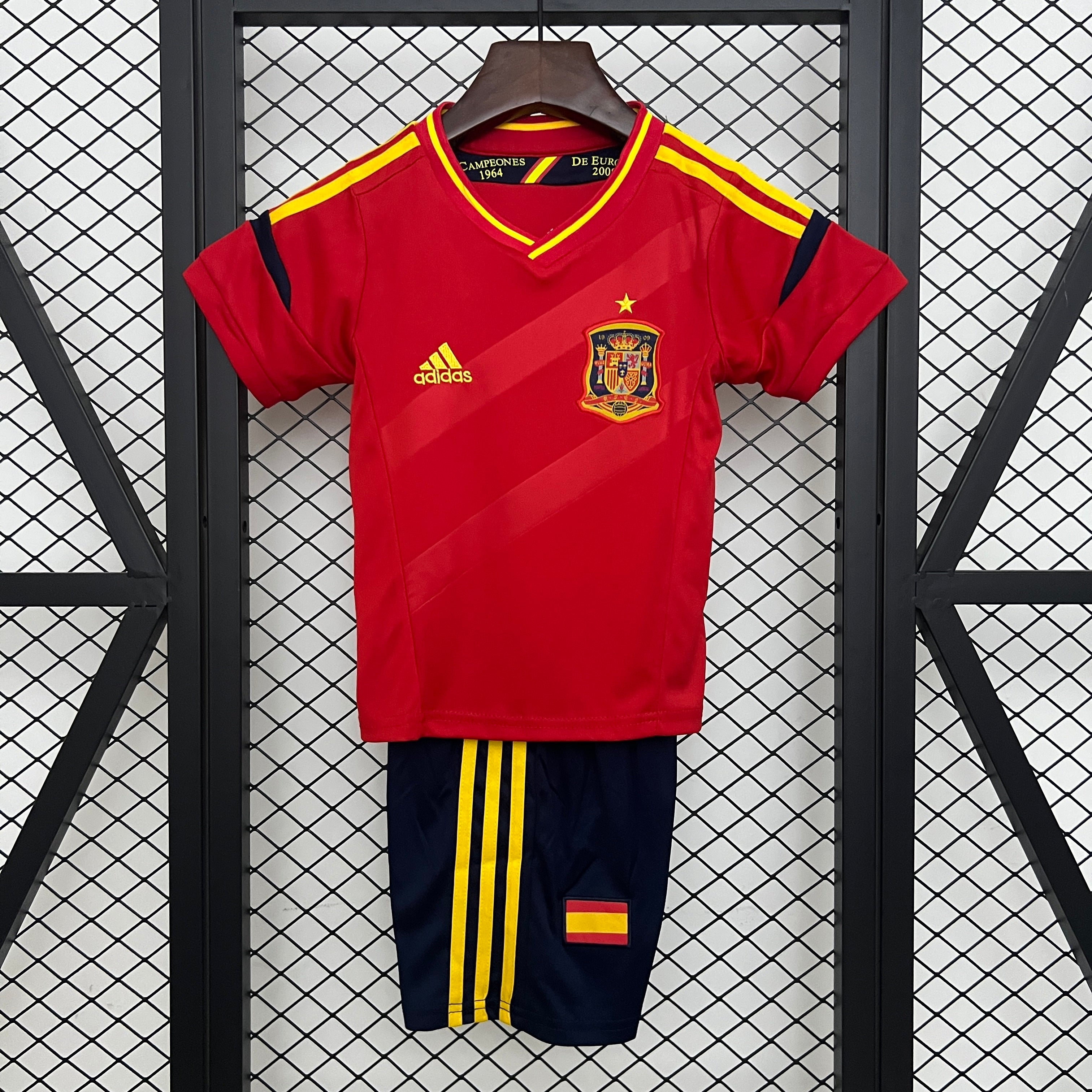 2012 Spain Home Retro Kids Jersey
