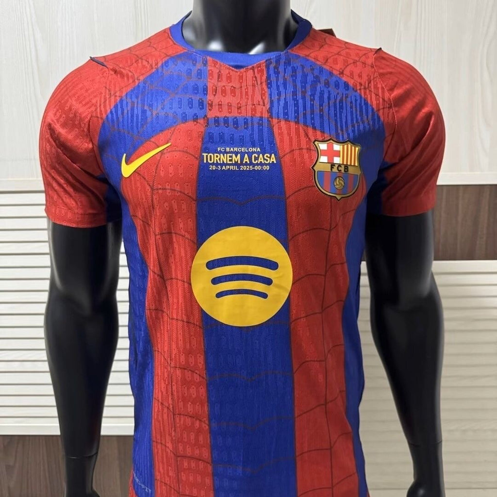 Barcelona x Spider-Man Collaboration Special Jersey