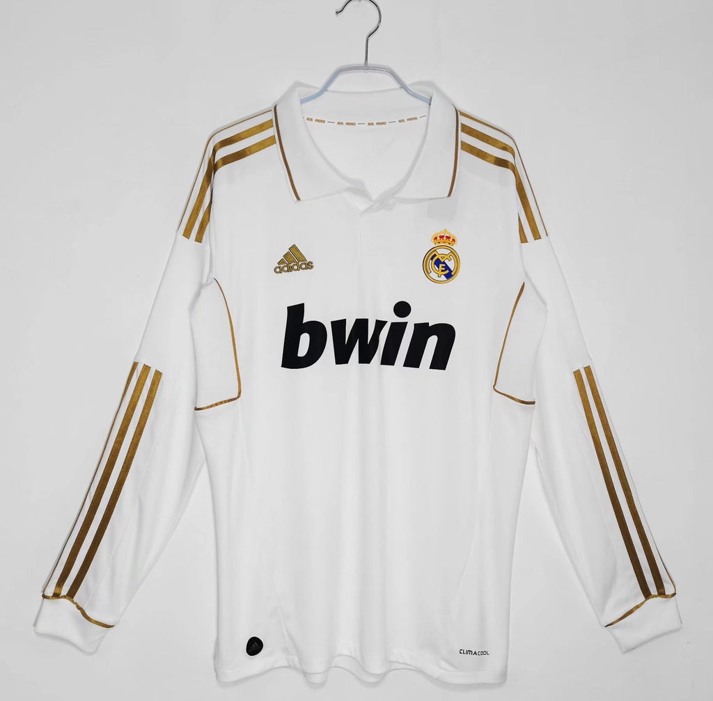 11/12 Real Madrid Long Sleeve Home Retro Jersey