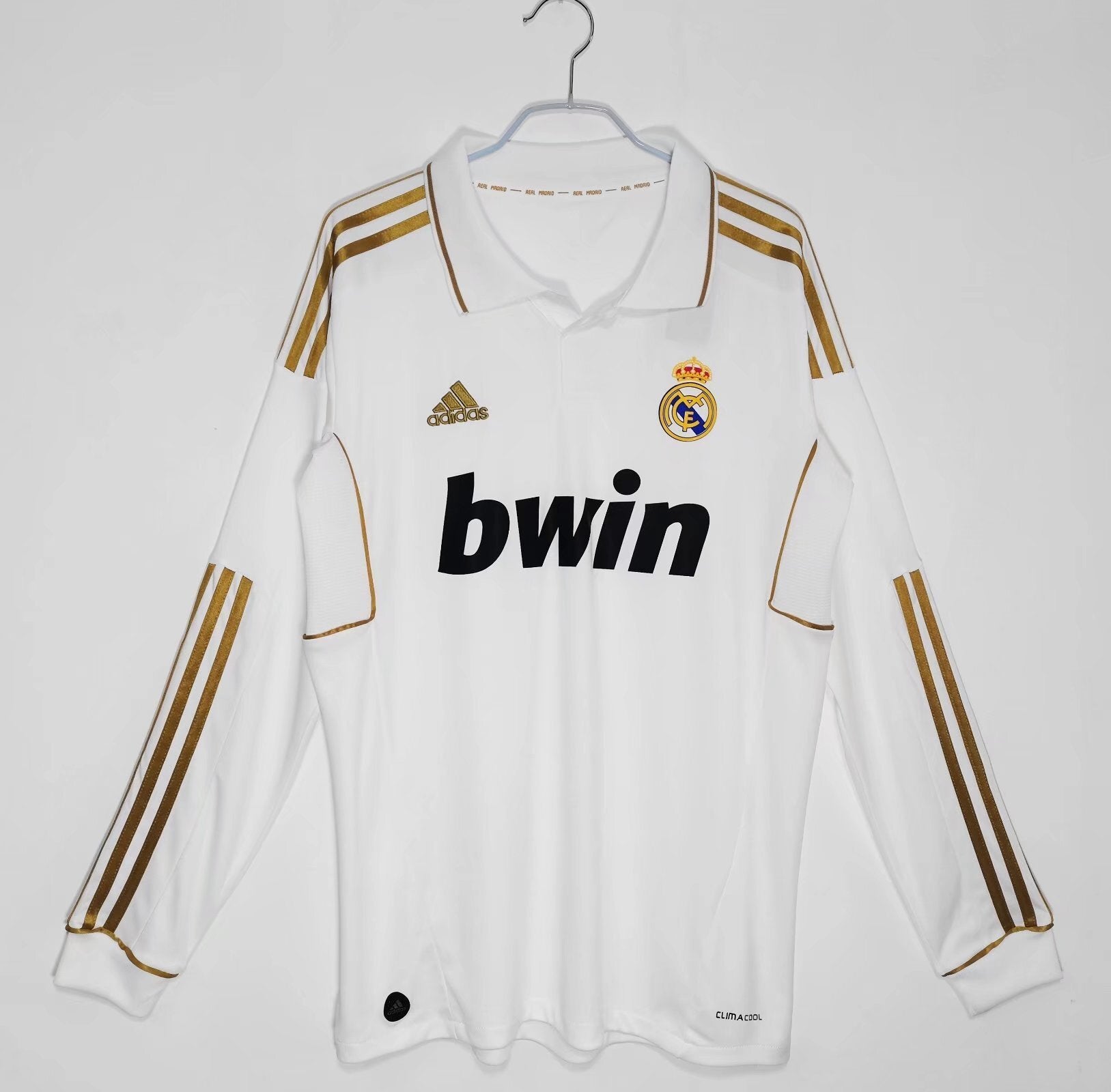 11/12 Real Madrid Long Sleeve Home Retro Jersey