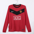 09/10 Manchester United Long Sleeve Home Retro Jersey
