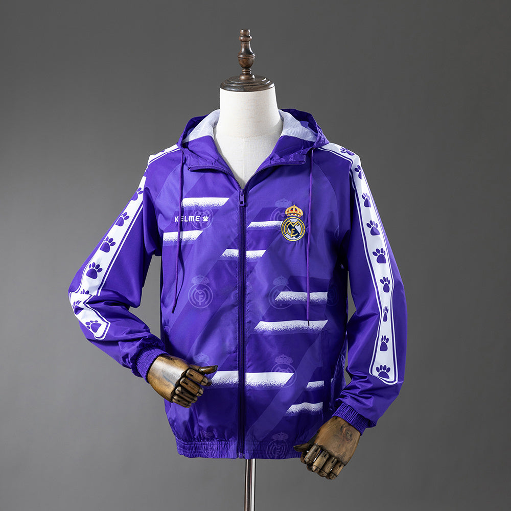 25/26 Real Madrid Hooded Windbreaker