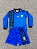 1994 Argentina Away Long Sleeve Retro Kids Jersey