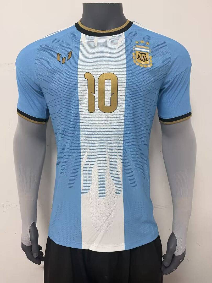 2026 Argentina Messi farewell jersey, front with gold 10