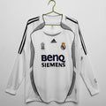 06/07 Real Madrid Long Sleeve Home Retro Jersey