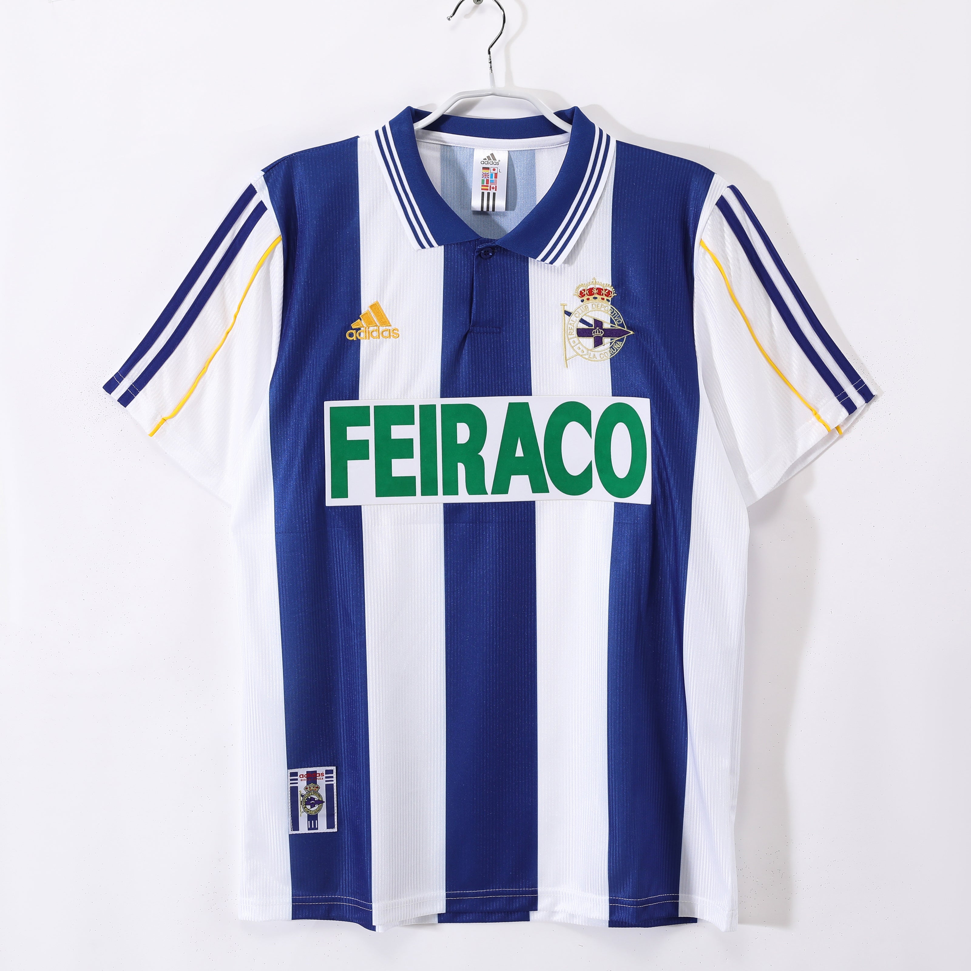 99/00 Deportivo La Coruña Home Retro Jersey
