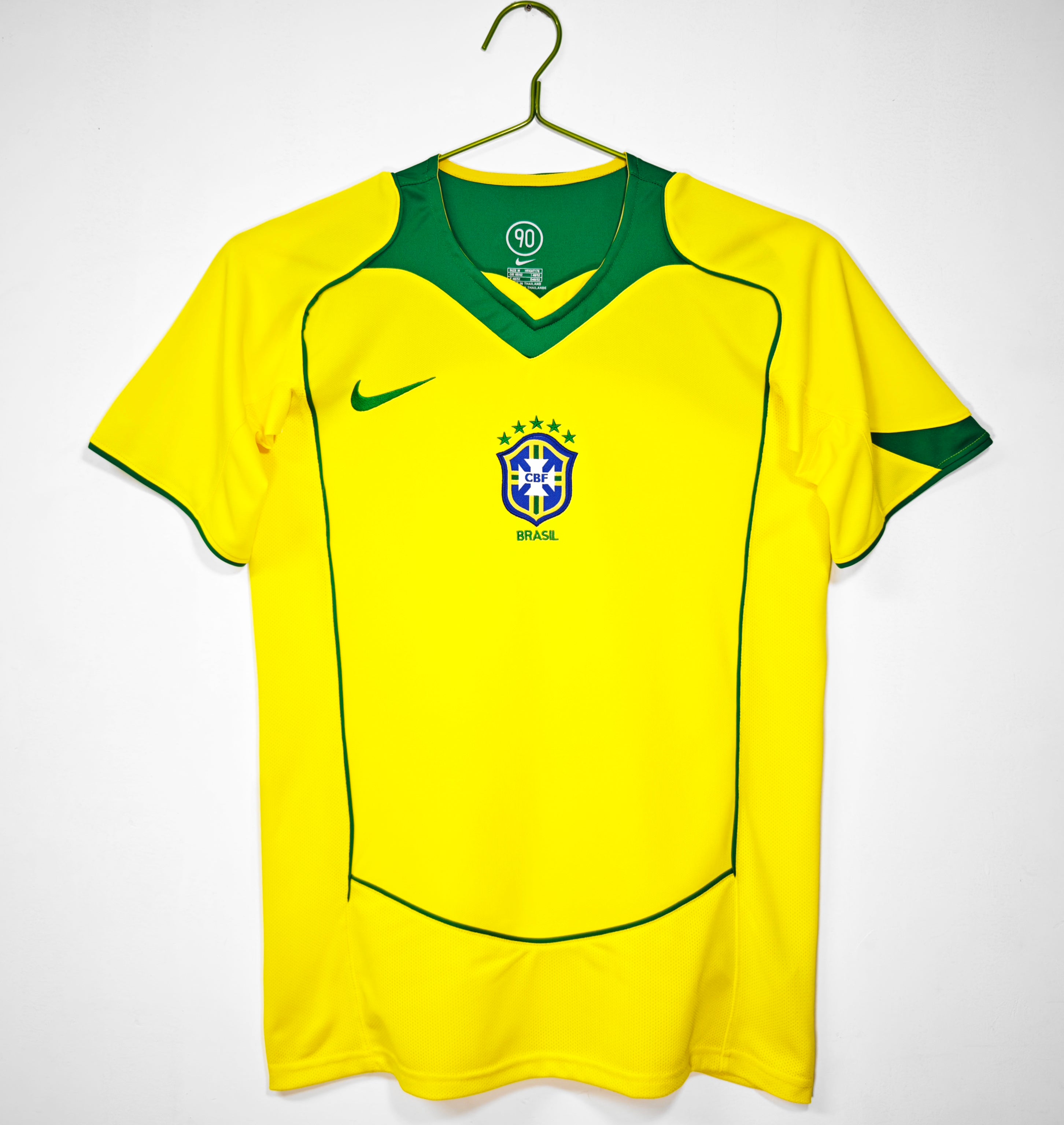 2004 Brazil Home Retro Jersey