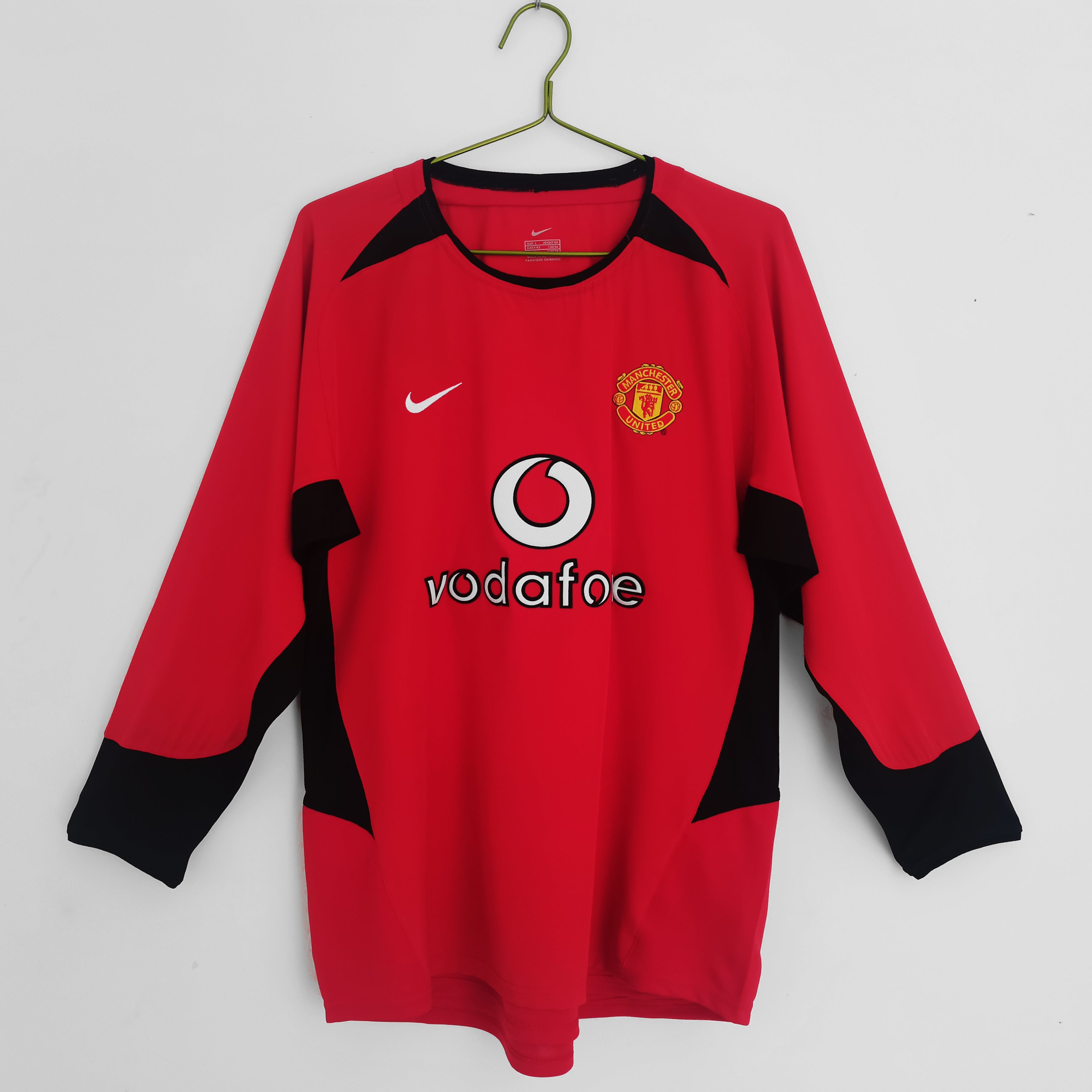 02/04 Manchester United Long Sleeve Home Retro Jersey