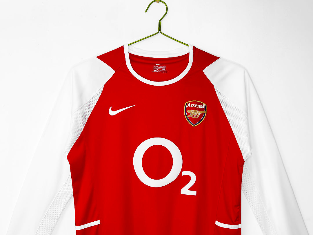 02/04 Arsenal Long Sleeve Home Retro Jersey