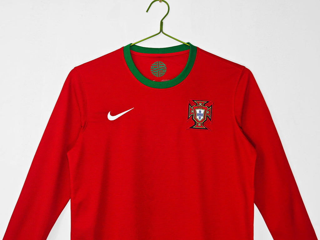 2012 Portugal Long Sleeve Home Retro Jersey