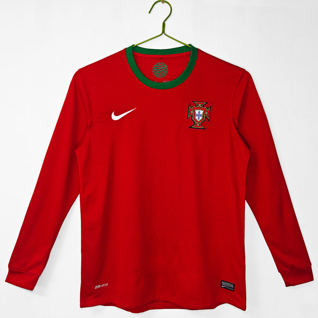 2012 Portugal Long Sleeve Home Retro Jersey