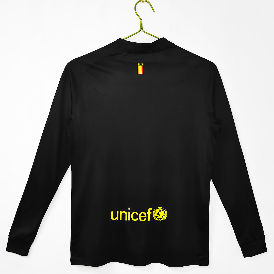 11/12 Barcelona Long Sleeve Away Retro Jersey