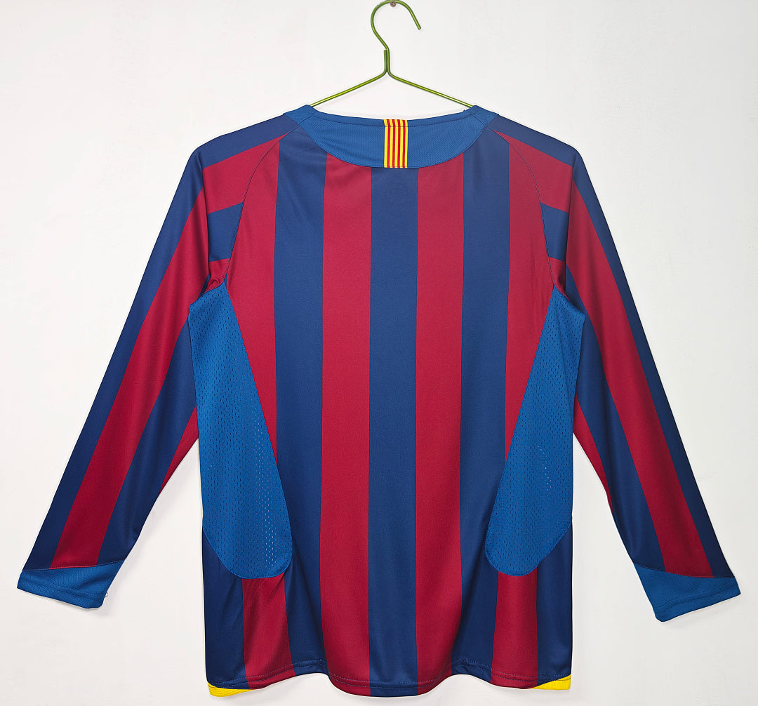 05/06 Barcelona Long Sleeve Home Retro Jersey