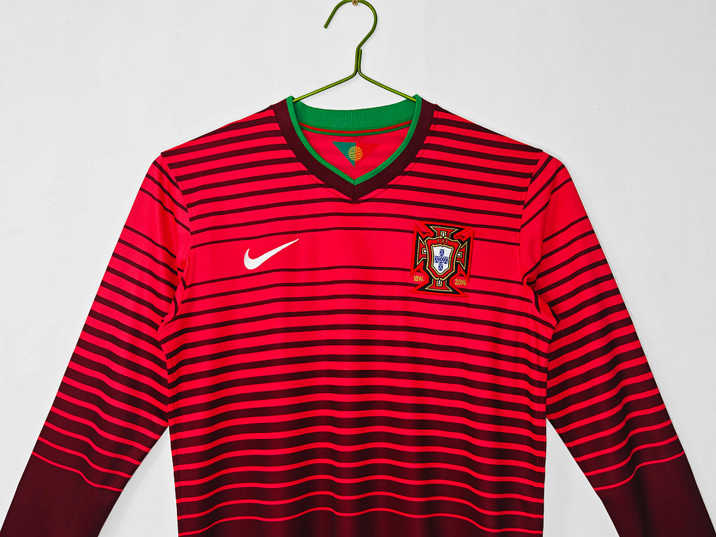 2014 Portugal Long Sleeve Home Retro Jersey