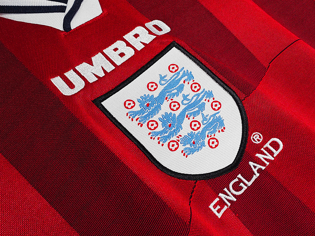 1998 England Long Sleeve Away Retro Jersey