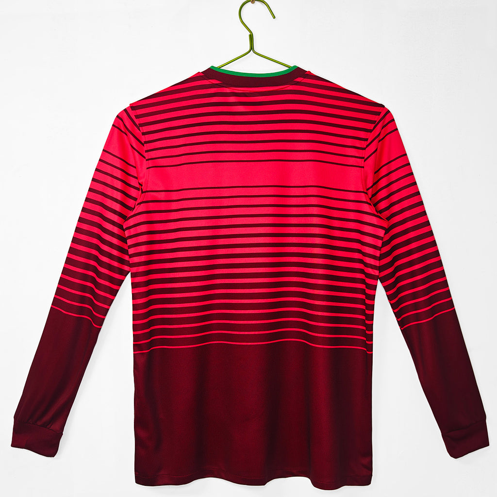 2014 Portugal Long Sleeve Home Retro Jersey