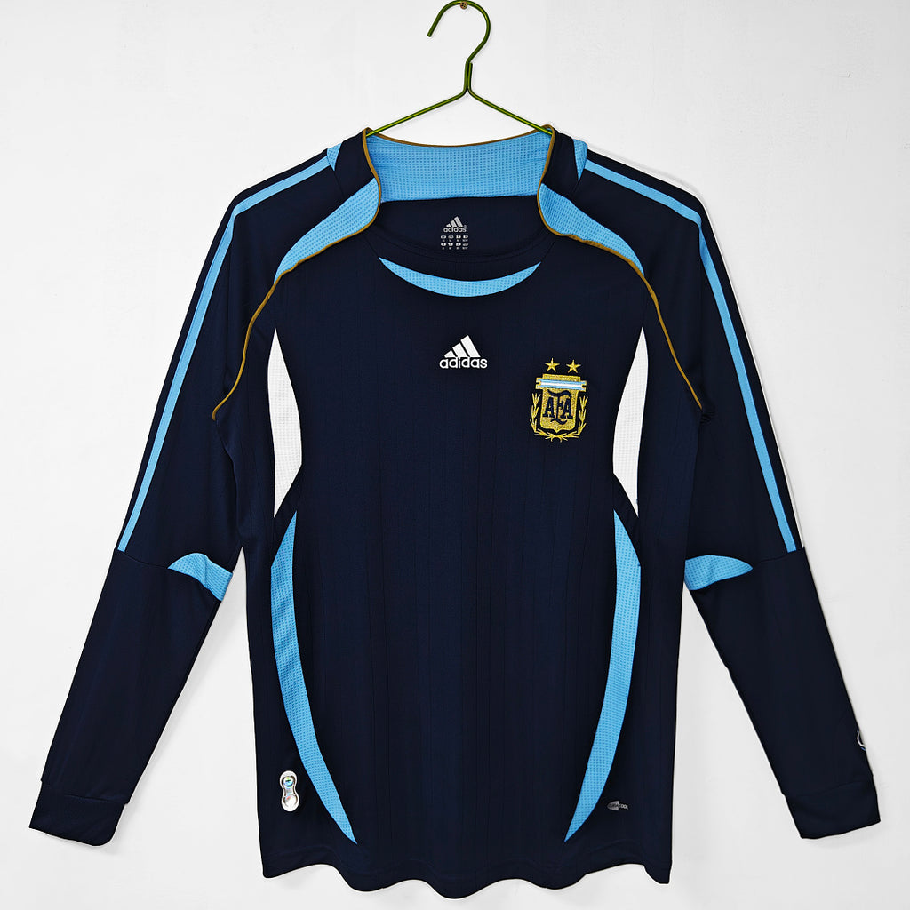 2006 Argentina Long Sleeve Away Retro Jersey