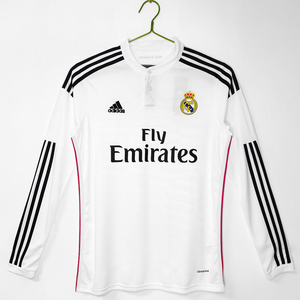 14/15 Real Madrid Long Sleeve Home Retro Jersey