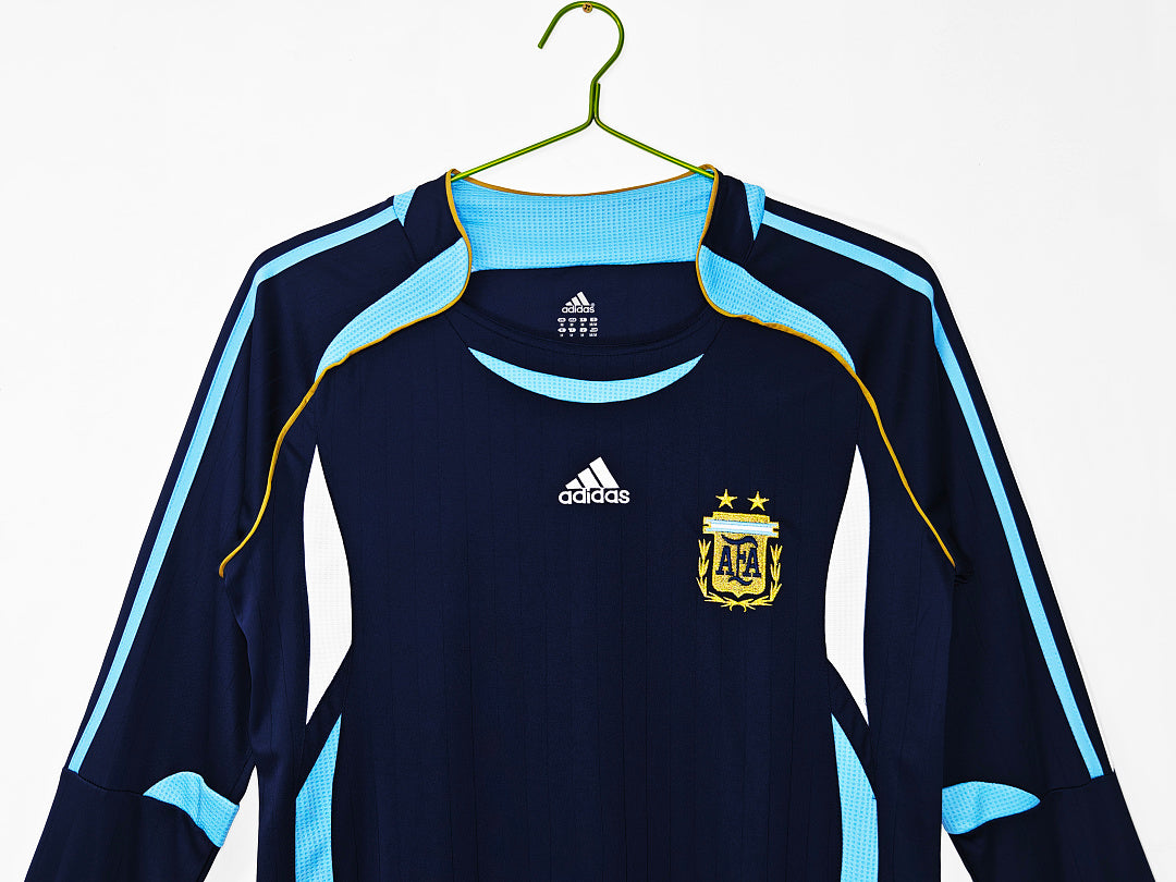 2006 Argentina Long Sleeve Away Retro Jersey