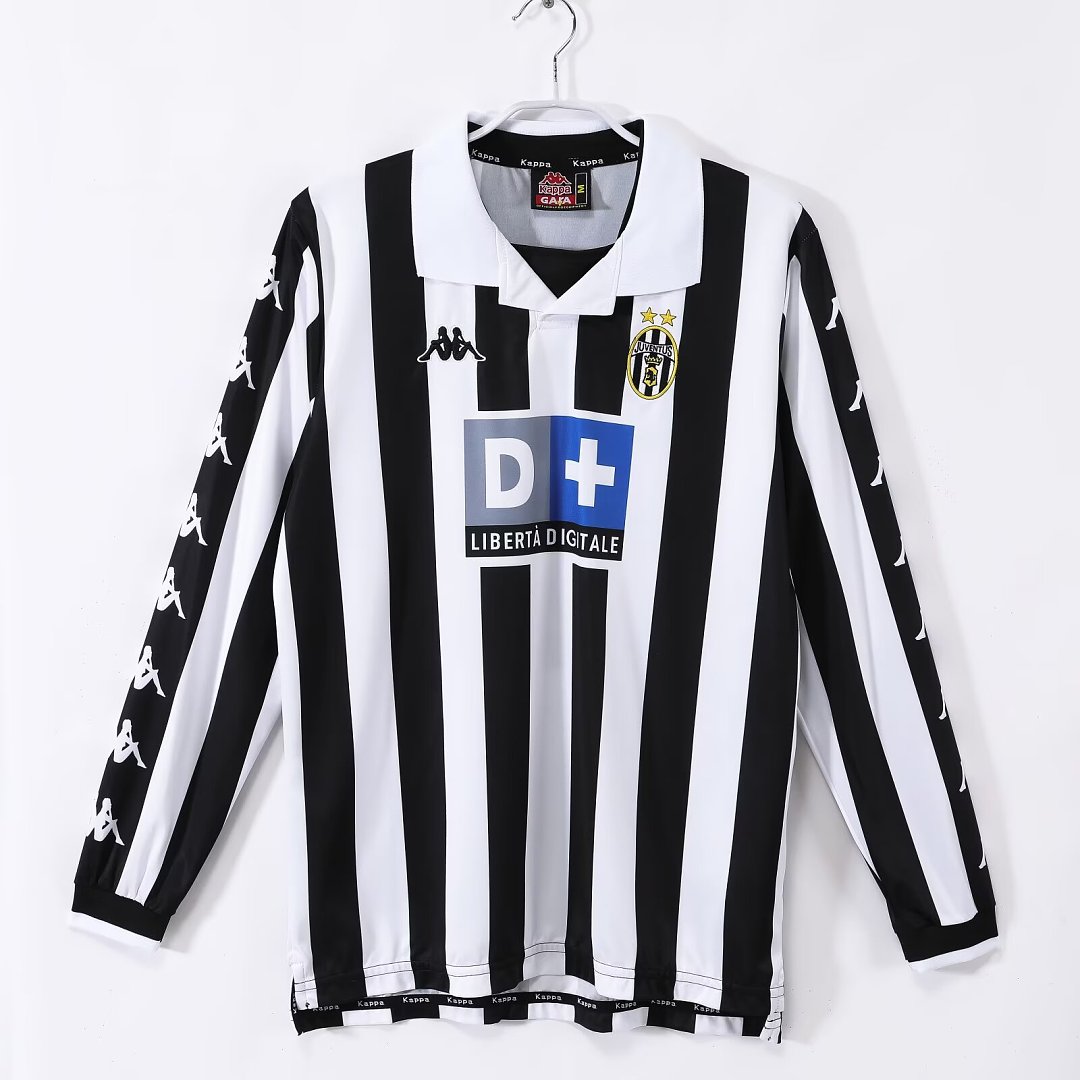 99/00 Juventus Long Sleeve Home Retro Jersey
