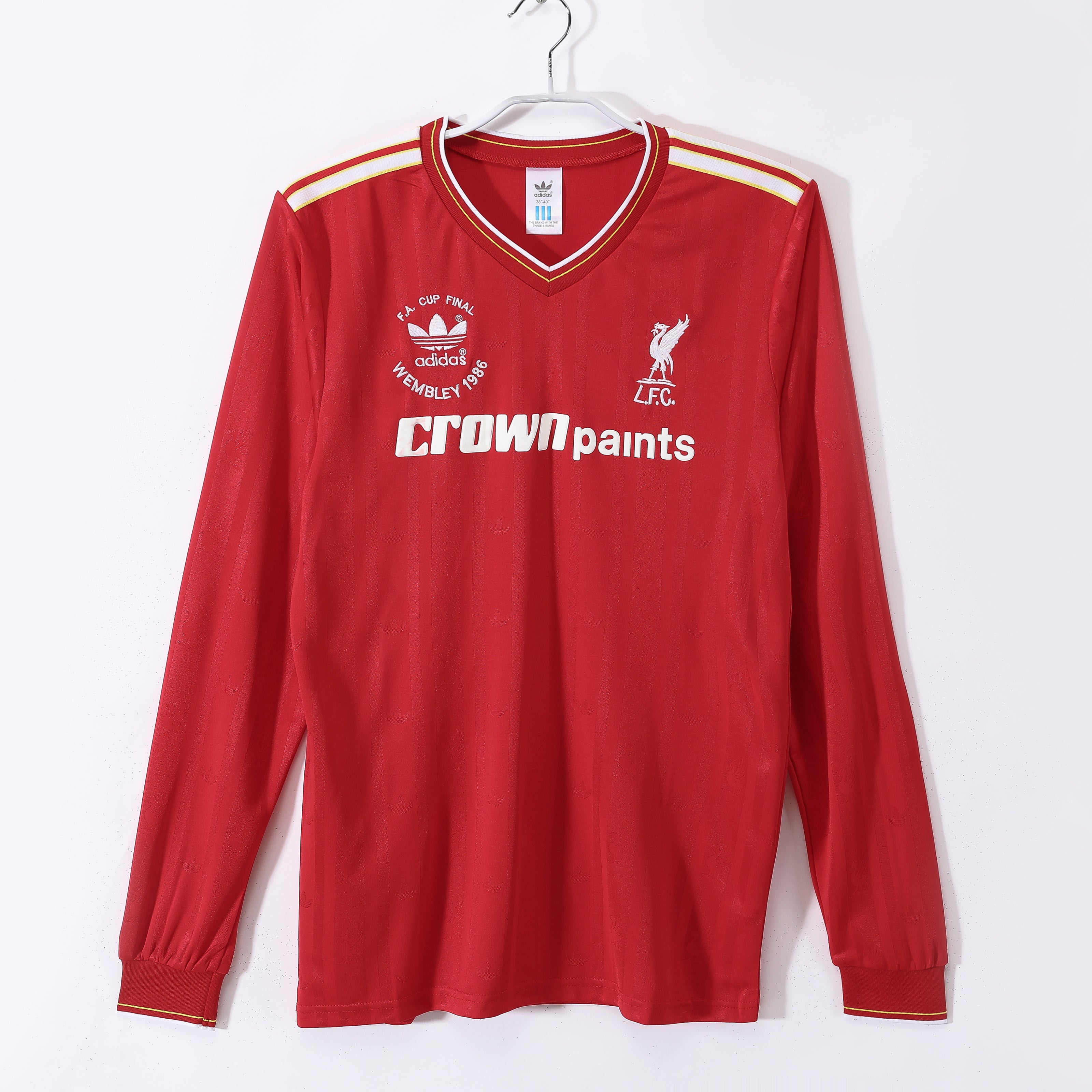 86/87 Liverpool Long Sleeve Home Retro Jersey
