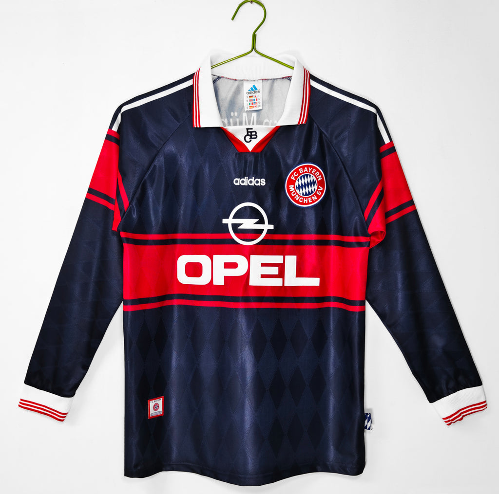 97/99 Bayern Long Sleeve Home Retro Jersey