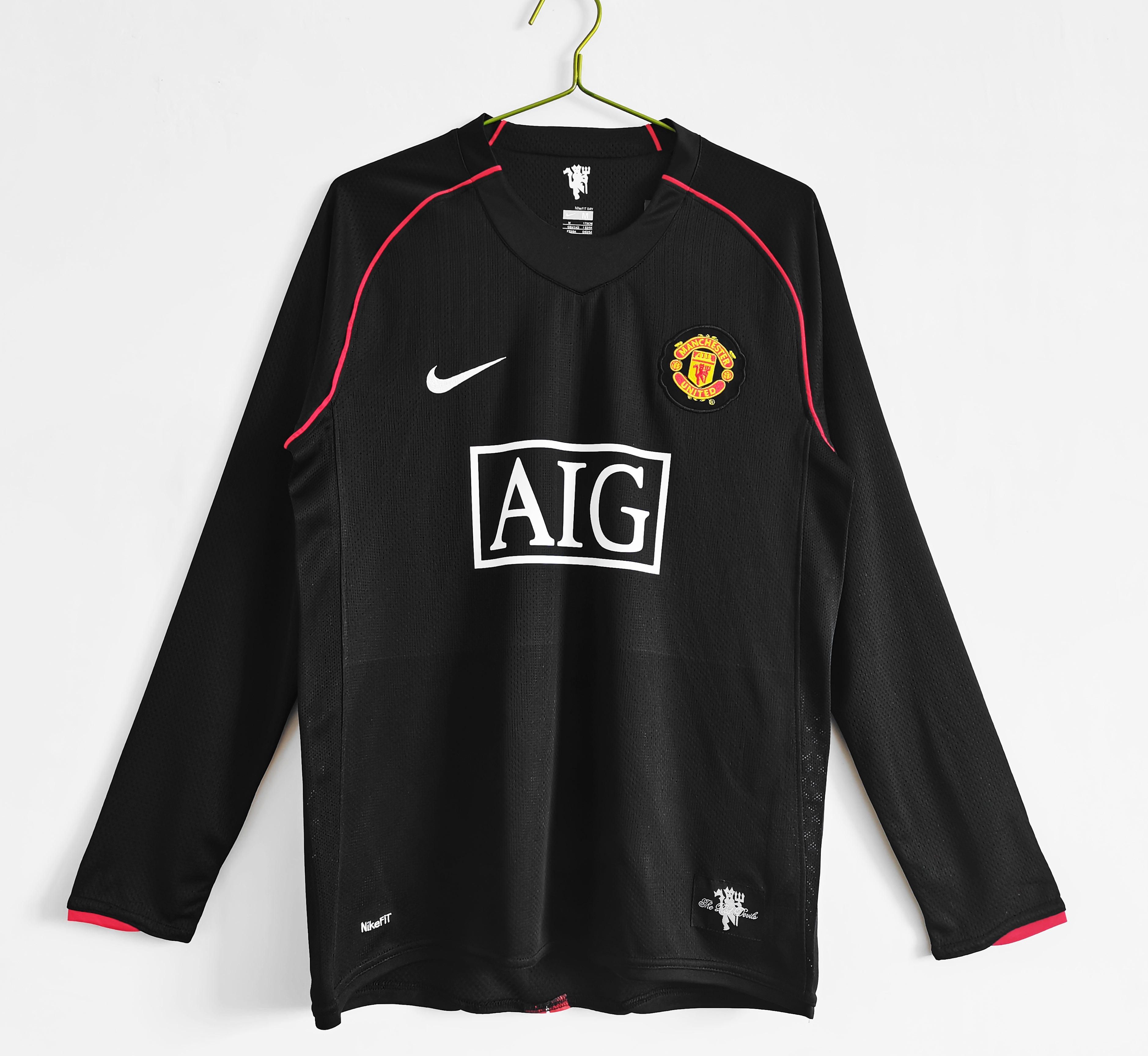 07/08 Manchester United Long Sleeve Away Retro Jersey
